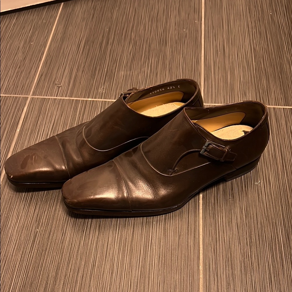 Men's Brown Leather Dress Shoes